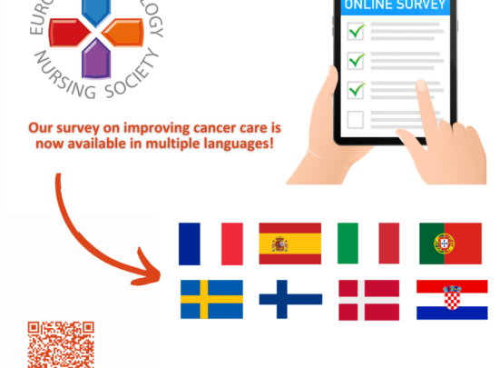 EONS survey on improving cancer care is now available in multiple languages!