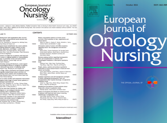 Discover the newest edition of the European Journal of Oncology Nursing!